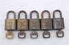 Authentic Louis Vuitton Padlock & Keys 10Set LV 6204D