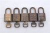 Authentic Louis Vuitton Padlock & Keys 10Set LV 6204D