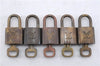 Authentic Louis Vuitton Padlock & Keys 10Set LV 6204D