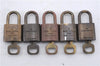 Authentic Louis Vuitton Padlock & Keys 10Set LV 6204D