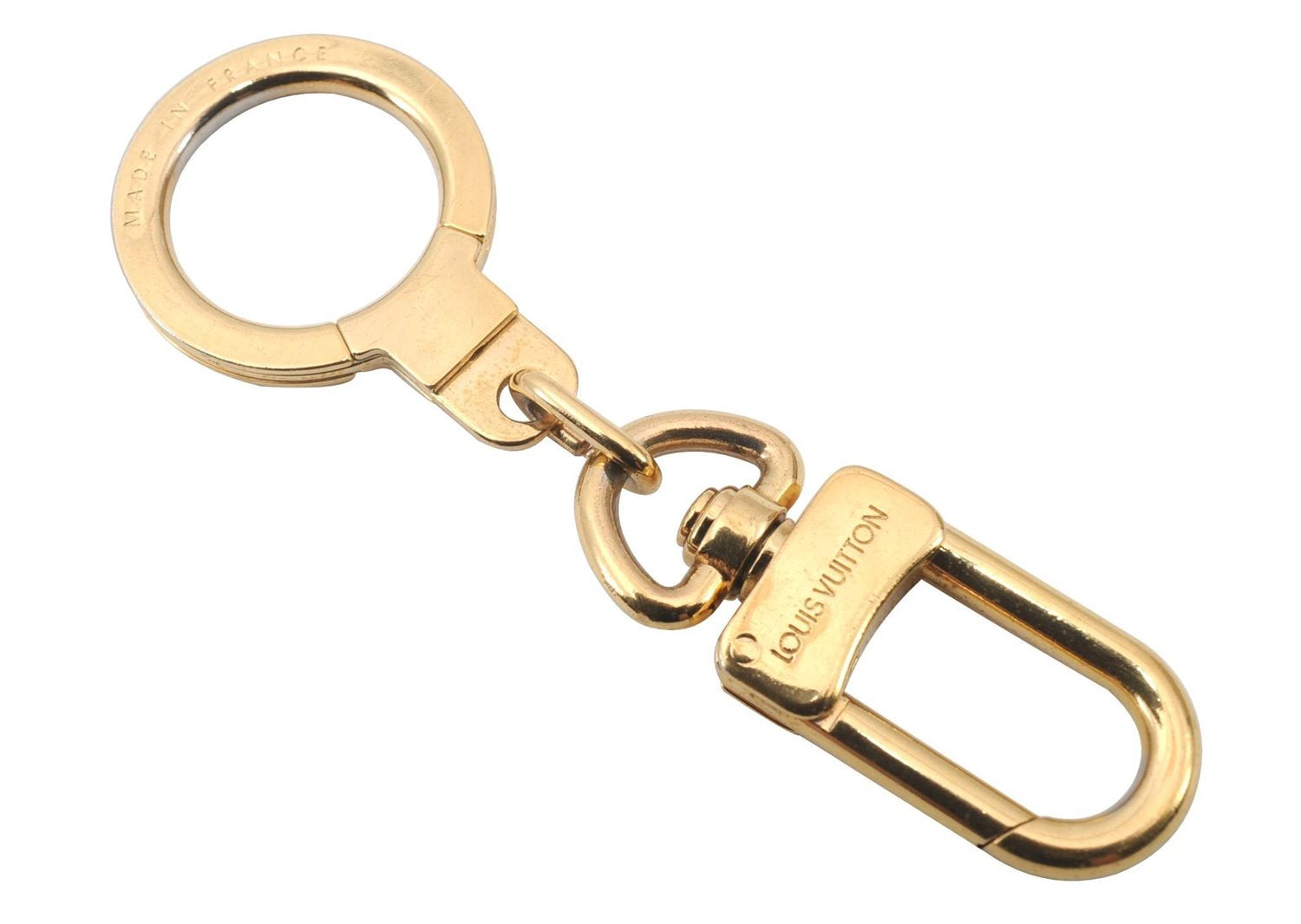 Authentic LOUIS VUITTON Charm Key Chain Anokre Gold M62694 LV 6205C