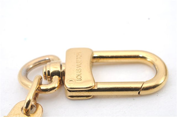 Authentic LOUIS VUITTON Charm Key Chain Anokre Gold M62694 LV 6205C