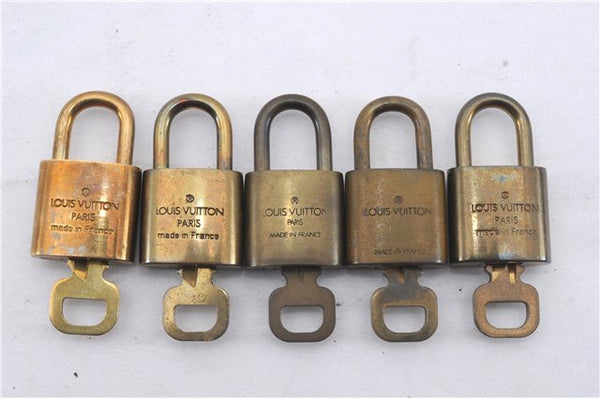 Authentic Louis Vuitton Padlock & Keys 10Set LV 6205D