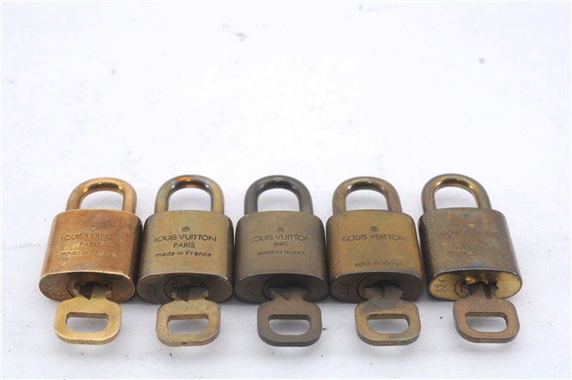 Authentic Louis Vuitton Padlock & Keys 10Set LV 6205D