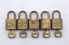 Authentic Louis Vuitton Padlock & Keys 10Set LV 6205D