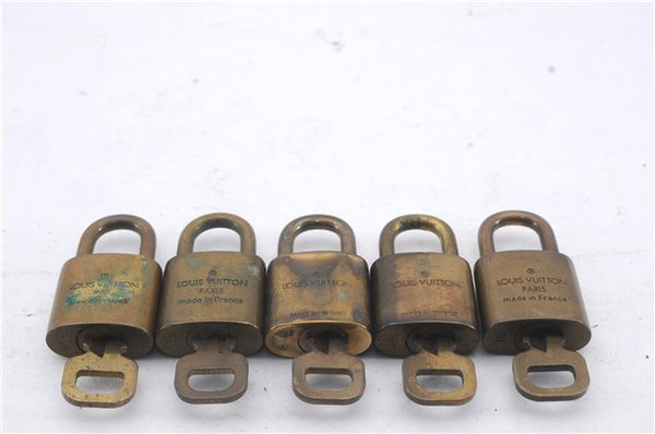 Authentic Louis Vuitton Padlock & Keys 10Set LV 6205D