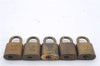 Authentic Louis Vuitton Padlock & Keys 10Set LV 6205D