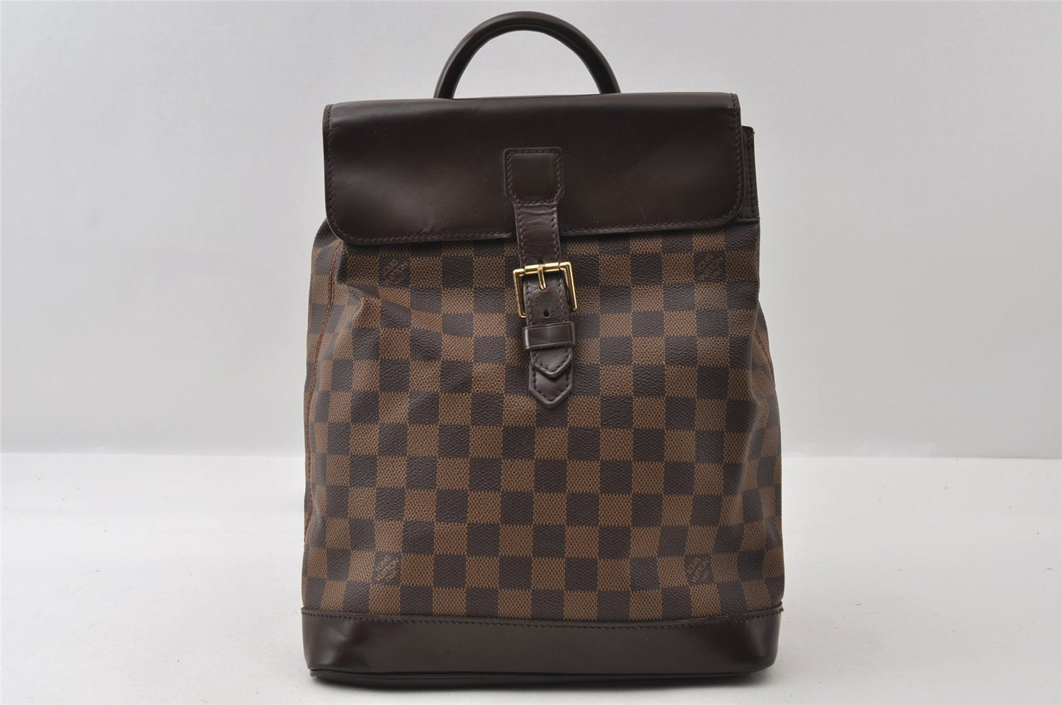 Authentic Louis Vuitton Damier Soho Backpack N51132 LV 6205I