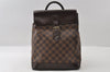 Authentic Louis Vuitton Damier Soho Backpack N51132 LV 6205I