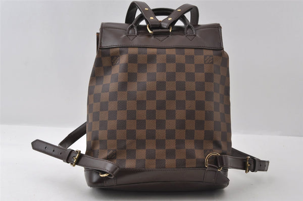 Authentic Louis Vuitton Damier Soho Backpack N51132 LV 6205I