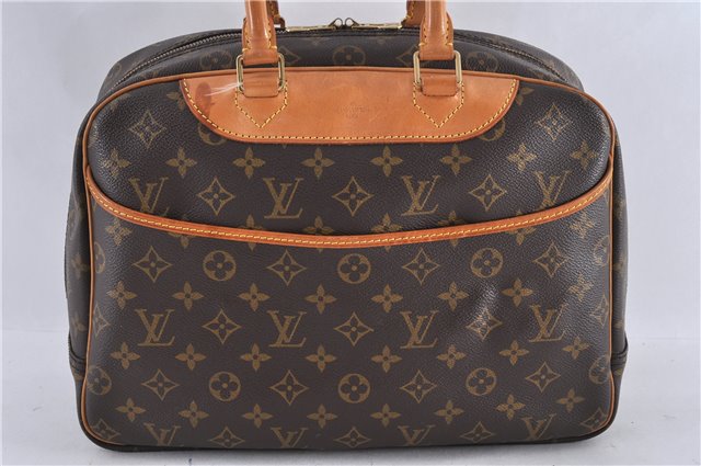 Authentic LOUIS VUITTON Monogram Deauville Hand Bag M47270 LV 6206C