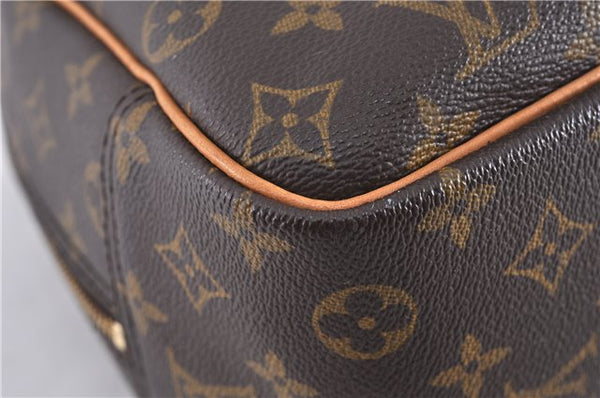Authentic LOUIS VUITTON Monogram Deauville Hand Bag M47270 LV 6206C