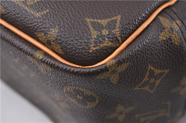 Authentic LOUIS VUITTON Monogram Deauville Hand Bag M47270 LV 6206C