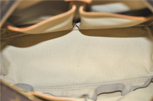 Authentic LOUIS VUITTON Monogram Deauville Hand Bag M47270 LV 6206C