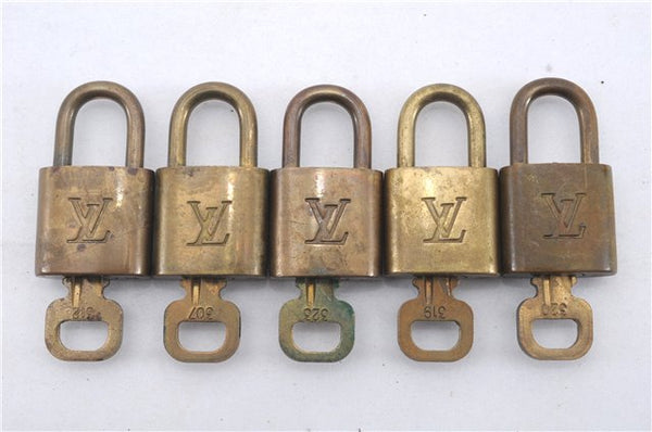 Authentic Louis Vuitton Padlock & Keys 10Set LV 6206D