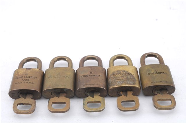 Authentic Louis Vuitton Padlock & Keys 10Set LV 6206D