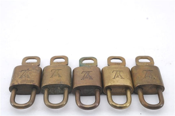 Authentic Louis Vuitton Padlock & Keys 10Set LV 6206D