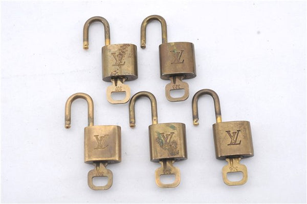 Authentic Louis Vuitton Padlock & Keys 10Set LV 6206D