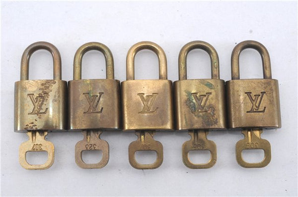 Authentic Louis Vuitton Padlock & Keys 10Set LV 6206D