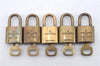 Authentic Louis Vuitton Padlock & Keys 10Set LV 6206D