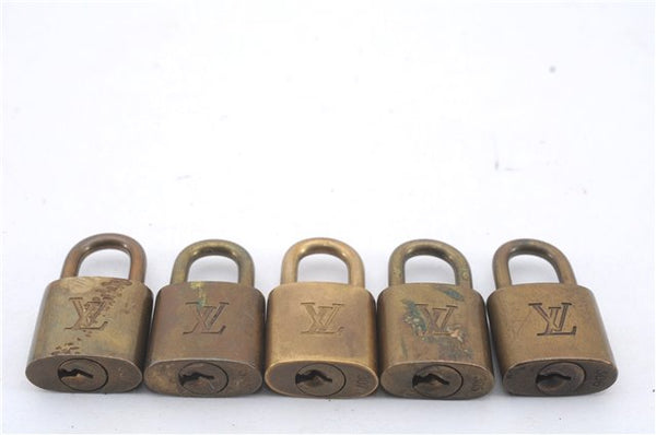 Authentic Louis Vuitton Padlock & Keys 10Set LV 6206D