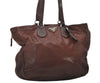 Authentic PRADA Vintage Leather Nappa 2Way Shoulder Hand Tote Bag Brown 6206I