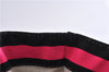 Authentic PRADA Canapa Righe Canvas Tote Hand Bag B1872B Pink Black Stripe 6207C