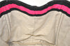 Authentic PRADA Canapa Righe Canvas Tote Hand Bag B1872B Pink Black Stripe 6207C