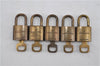 Authentic Louis Vuitton Padlock & Keys 10Set LV 6207D