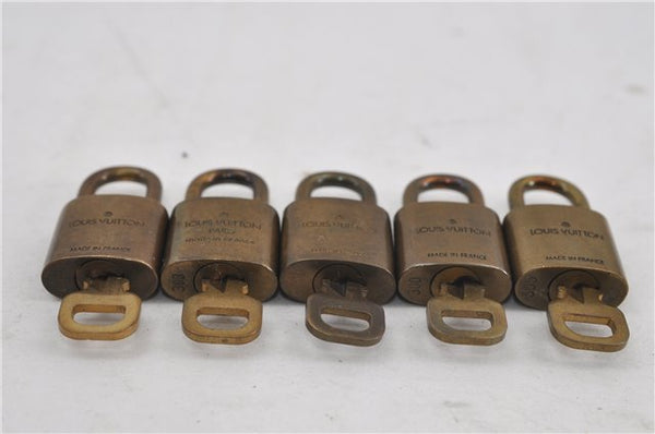 Authentic Louis Vuitton Padlock & Keys 10Set LV 6207D