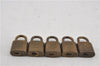 Authentic Louis Vuitton Padlock & Keys 10Set LV 6207D