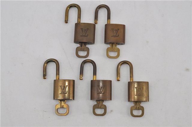 Authentic Louis Vuitton Padlock & Keys 10Set LV 6207D