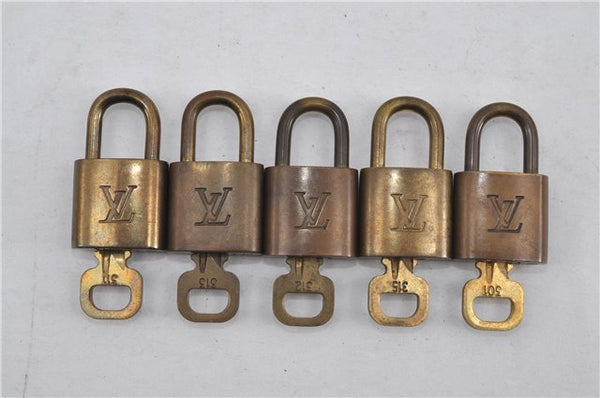 Authentic Louis Vuitton Padlock & Keys 10Set LV 6207D