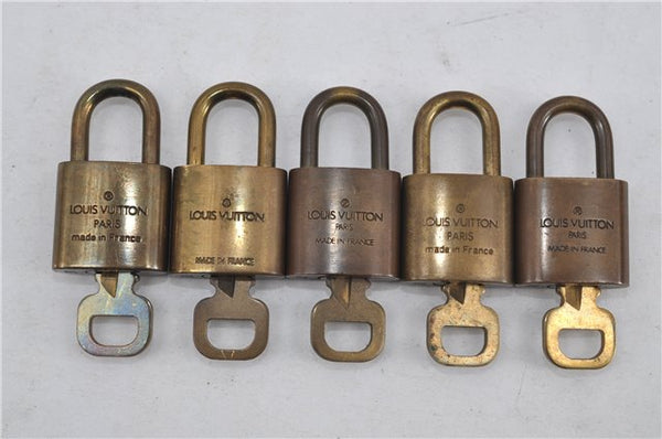 Authentic Louis Vuitton Padlock & Keys 10Set LV 6207D