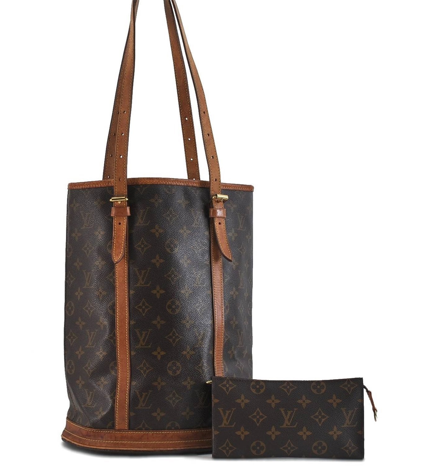 Authentic LOUIS VUITTON Monogram Bucket GM Shoulder Bag M42236 LV 6209C