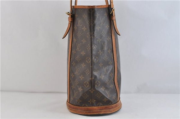 Authentic LOUIS VUITTON Monogram Bucket GM Shoulder Bag M42236 LV 6209C