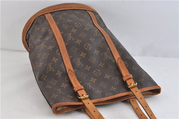 Authentic LOUIS VUITTON Monogram Bucket GM Shoulder Bag M42236 LV 6209C