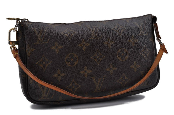 Authentic LOUIS VUITTON Monogram Pochette Accessoires Pouch M51980 LV 6210C