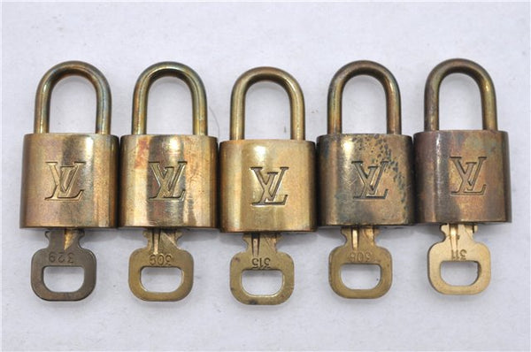 Authentic Louis Vuitton Padlock & Keys 10Set LV 6210D