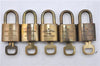 Authentic Louis Vuitton Padlock & Keys 10Set LV 6210D