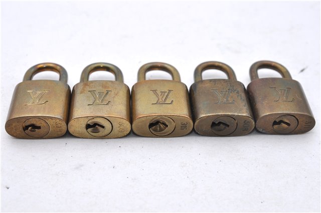 Authentic Louis Vuitton Padlock & Keys 10Set LV 6210D