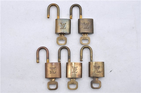 Authentic Louis Vuitton Padlock & Keys 10Set LV 6210D