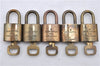 Authentic Louis Vuitton Padlock & Keys 10Set LV 6210D