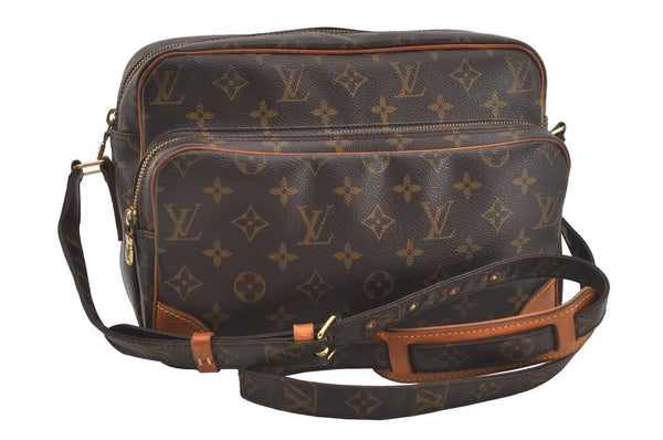 Authentic Louis Vuitton Monogram Nile Shoulder Cross Body Bag M45244 LV 6210I
