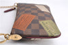 Authentic Louis Vuitton Damier Pochette Mira MM Accessory Pouch N63080 LV 6211E