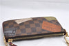 Authentic Louis Vuitton Damier Pochette Mira MM Accessory Pouch N63080 LV 6211E