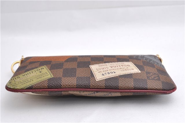 Authentic Louis Vuitton Damier Pochette Mira MM Accessory Pouch N63080 LV 6211E