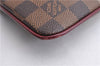Authentic Louis Vuitton Damier Pochette Mira MM Accessory Pouch N63080 LV 6211E