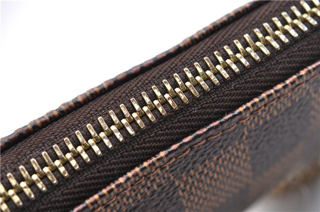 Authentic Louis Vuitton Damier Pochette Mira MM Accessory Pouch N63080 LV 6211E