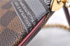 Authentic Louis Vuitton Damier Pochette Mira MM Accessory Pouch N63080 LV 6211E
